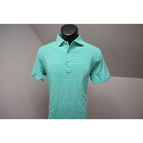 Tasc Bamboo Golf Polo Stretch Athletic Shirt Striped Short Sleeve Mens Sz Medium - Picture 3 of 10